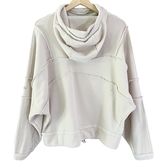 Alo Yoga Dimension Hoodie in Bone Size Medium - Picture 8 of 11